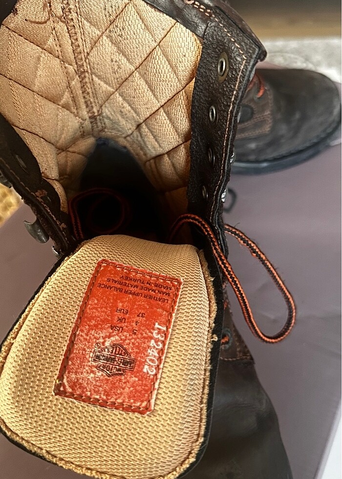 Harley davidson kahverengi bot - Görsel 4