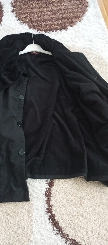 Çok kullanişlı48__50 beden uyumlu. Siyah kaban - Görsel 8