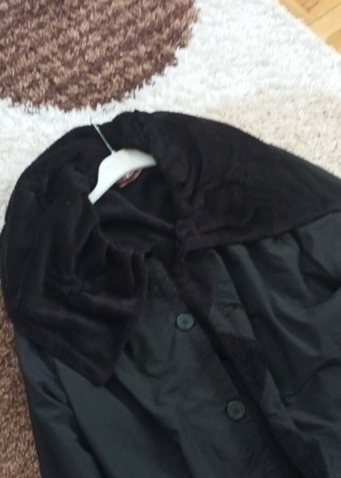 Çok kullanişlı48__50 beden uyumlu. Siyah kaban - Görsel 5