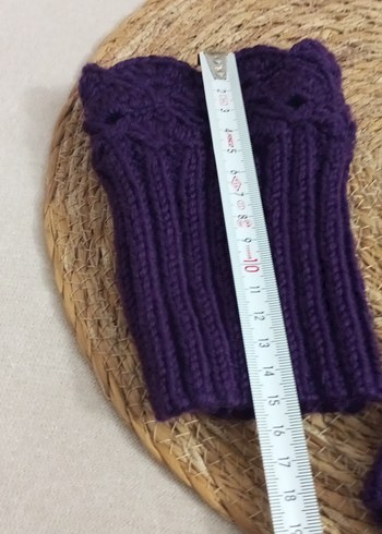 Mor Örgü Bohem Kadın Eldiveni - Görsel 5