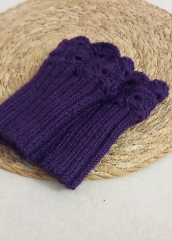 Mor Örgü Bohem Kadın Eldiveni - Görsel 4