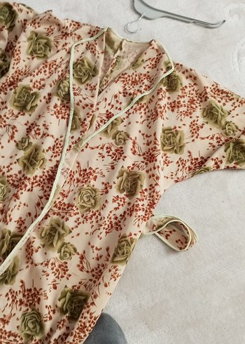 Bohem Desenli Uzun Kadın Tasarım Sabahlık - Görsel 5