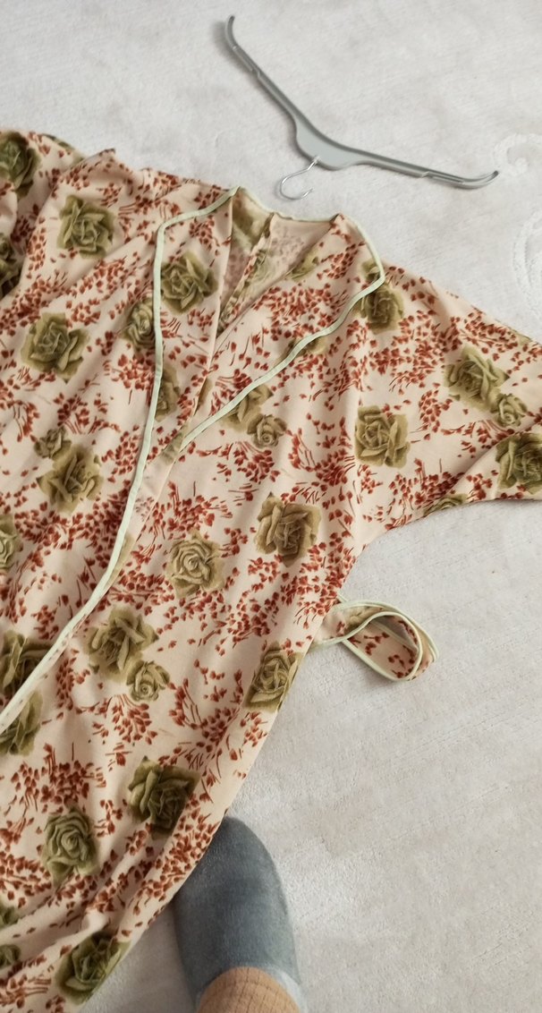 Bohem Desenli Uzun Kadın Tasarım Sabahlık - Görsel 5