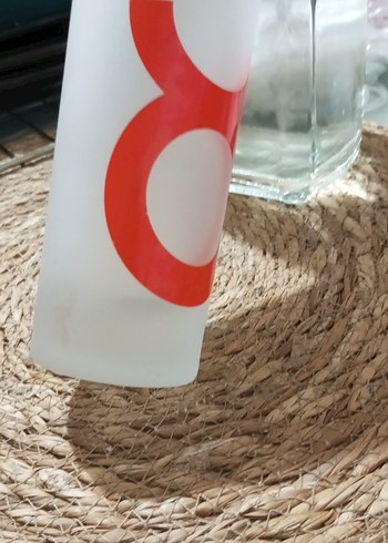 Mat camda kırmızı baskılı shot bardağı. binboğa vodka. - Görsel 3