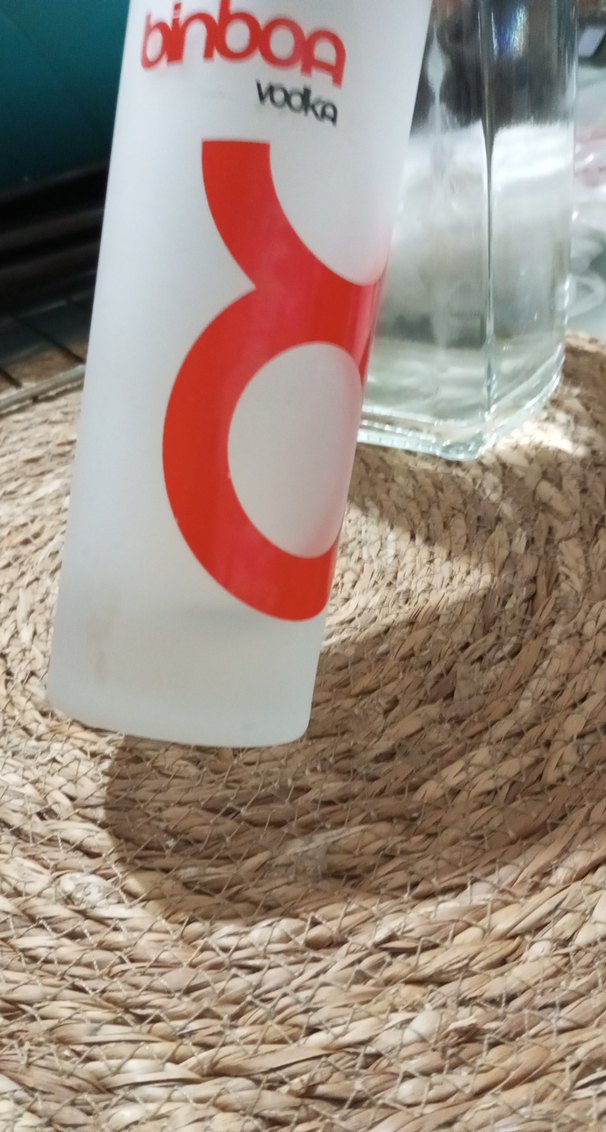 Mat camda kırmızı baskılı shot bardağı.  binboğa vodka. - Görsel 3