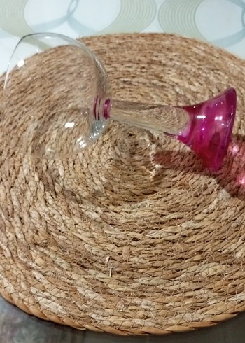 Pembe Gövdeli Renkli Kadeh - Görsel 2