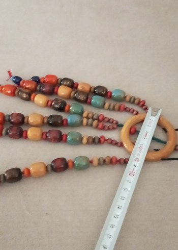 Renkli Ahşap Boncuklu Duvar Süsü - Görsel 3