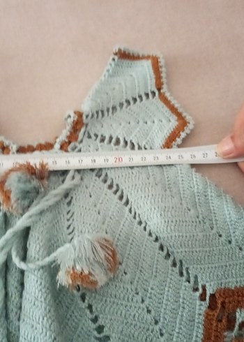 Kızlar için Nakışlı Bohem Kolsuz Hırka - Görsel 5