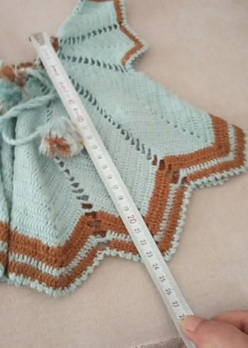 Kızlar için Nakışlı Bohem Kolsuz Hırka - Görsel 3