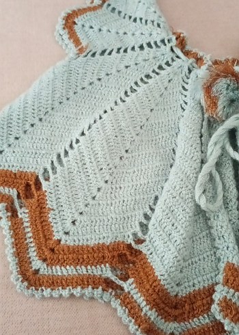 Kızlar için Nakışlı Bohem Kolsuz Hırka - Görsel 2