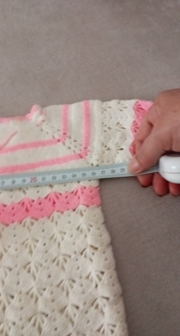 Vintage Nakışlı Pembe Kız Hırkası - Görsel 5