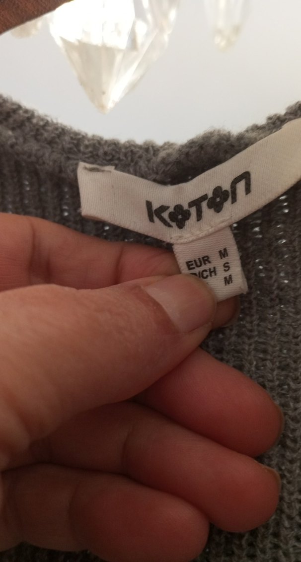 Kadın Gri Uzun Örgü Yün Hırka - Görsel 4