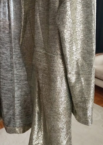 Gri Uzun simli Kadın Ceket - Görsel 2