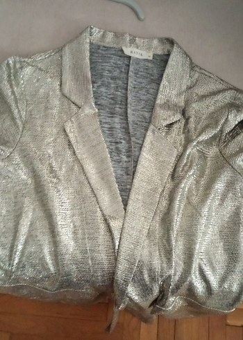 Gri Uzun simli Kadın Ceket - Görsel 5