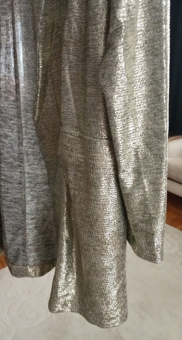 Gri Uzun simli Kadın Ceket - Görsel 2