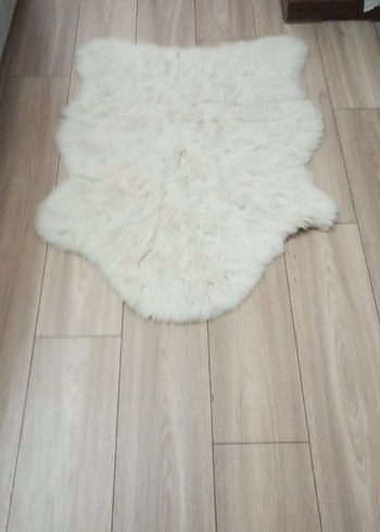 Beyaz Bohem Tarzı Peluş Halı - Görsel 6