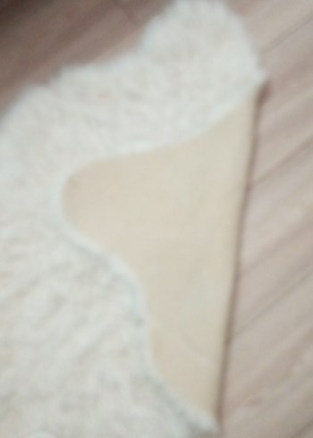 Beyaz Bohem Tarzı Peluş Halı - Görsel 5