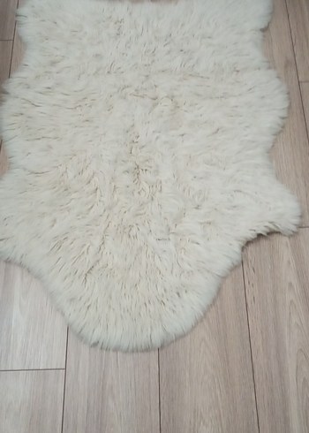 Beyaz Bohem Tarzı Peluş Halı - Görsel 4