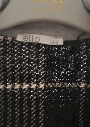 Gri Ekose Desenli Uzun Kadın Ceket Gömlek - Görsel 4