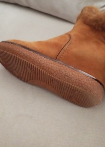 Bej Süet Kürk Detaylı Kadın Dolgu Topuk Bot - Görsel 5