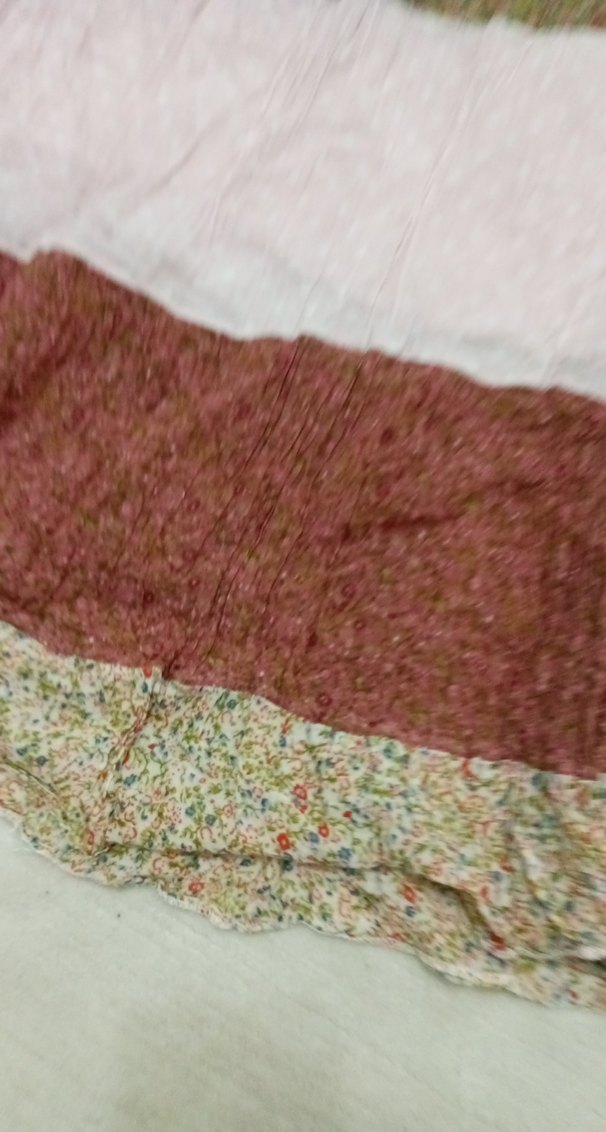 Bohem Çok Renkli Şile bezi elbise astarlı . - Görsel 2