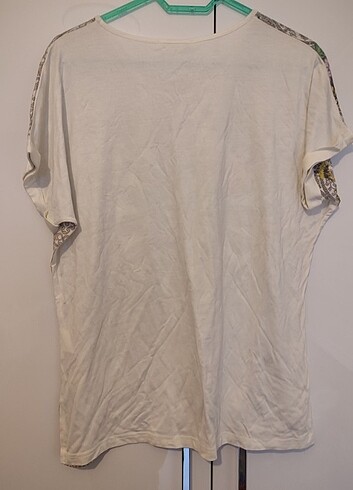 Desenli Yazlık Etiketli Şık Bluz - Görsel 2