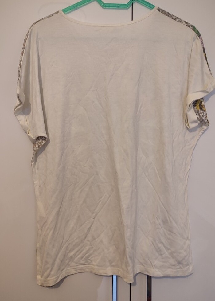 Desenli Yazlık Etiketli Şık Bluz - Görsel 2