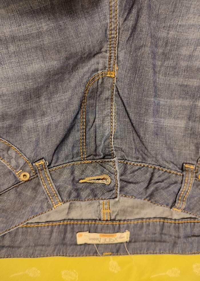 Koyu Mavi Kıvrlabilir Kot Şort - Görsel 5