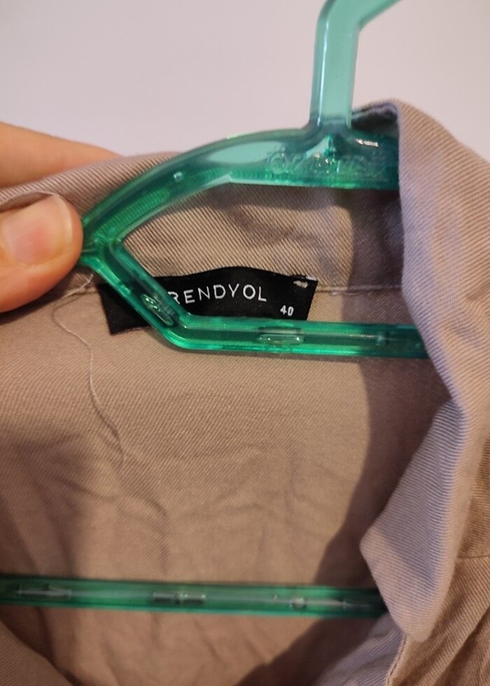 Diz Altı Yakalı Gömlek Elbise - Görsel 4