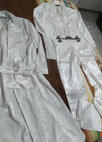 Le Jardin Saten Pijama Takımı ve Sabahlık