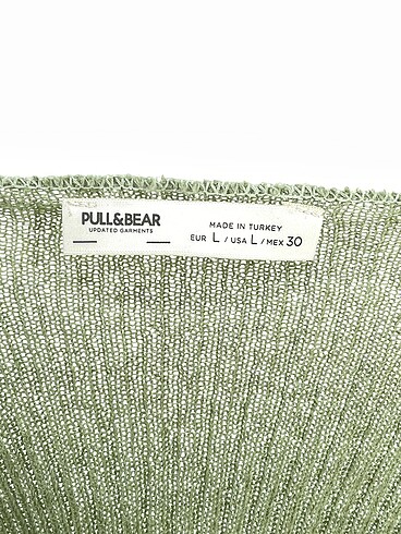 l Beden yeşil Renk Pull and Bear Bluz %70 İndirimli.