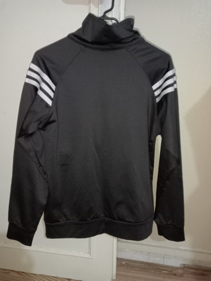 Adidas Siyah Fermuarlı Spor Ceket - Görsel 2