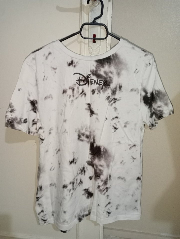 Kızlar için Bağlama Desenli Pamuklu Tişört - Görsel 2