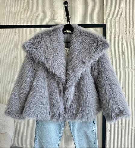 l Beden GRİ ZARA MODEL KÜRK