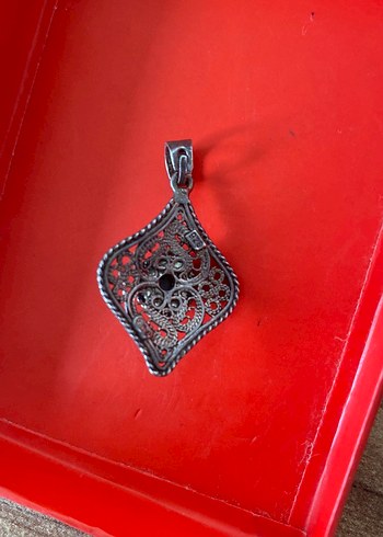 925 ayar Gotik Kolye Ucu - Görsel 5