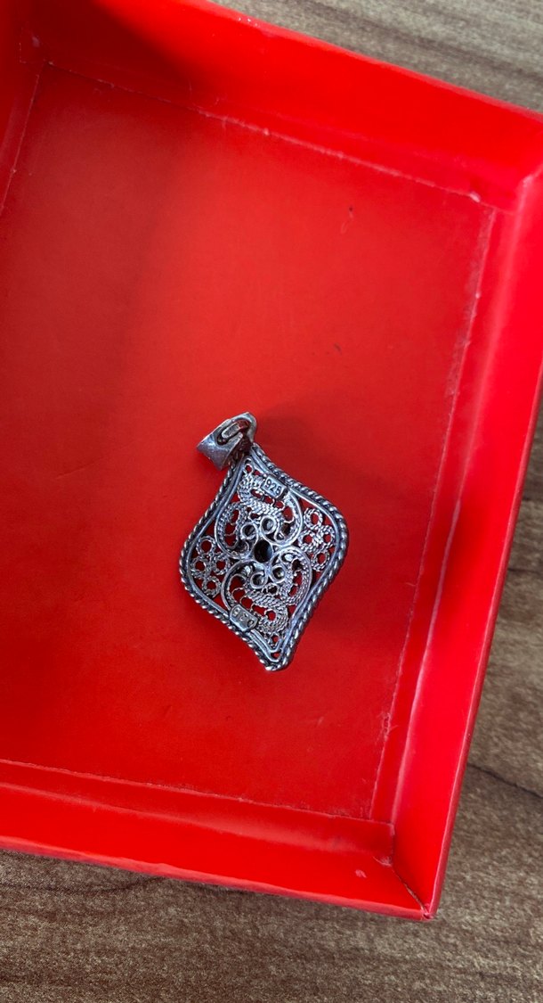 925 ayar Gotik Kolye Ucu - Görsel 4