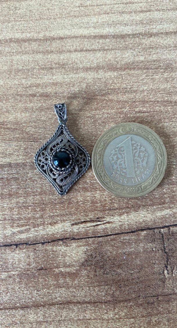 925 ayar Gotik Kolye Ucu - Görsel 2