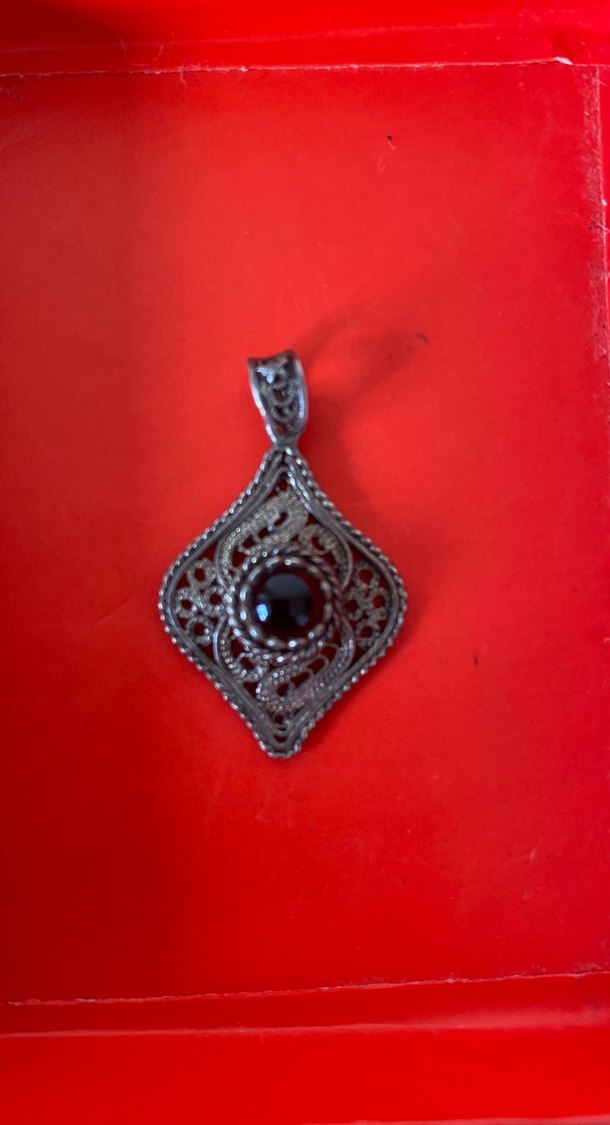 925 ayar Gotik Kolye Ucu - Görsel 3