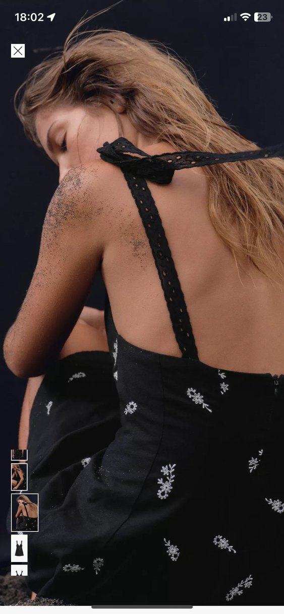 Zara nakışlı elbise - Görsel 3