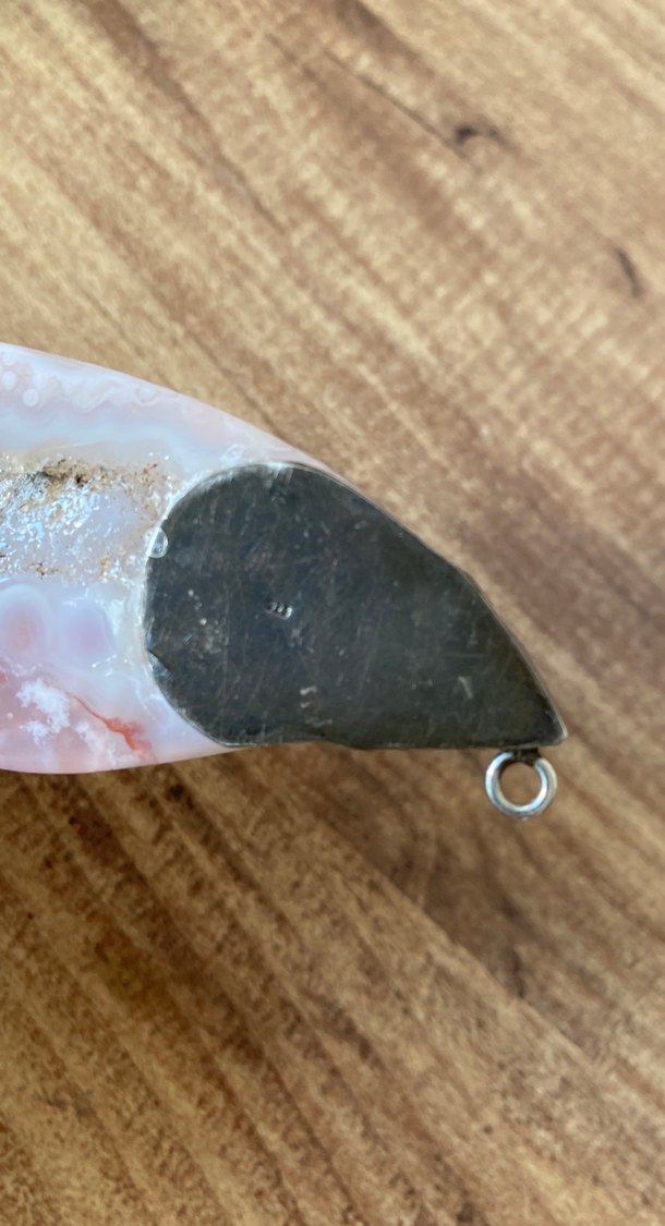 925 ayar pembe kuvars kolye - Görsel 5