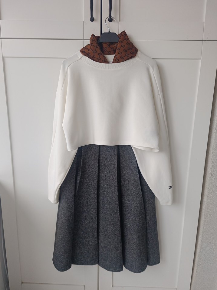 Dökümlü Mini Hamile Eteği - Görsel 2