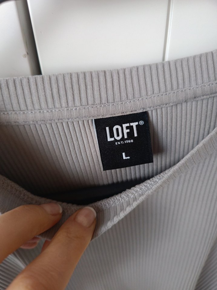 Gri Uzun Keten Drapeli Hamile Eteği - Görsel 4