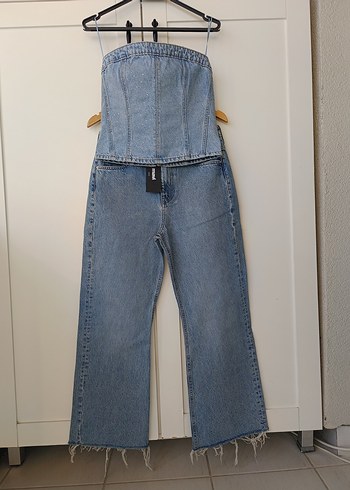 Kadın Midi Mavi Denim Pantolon - Görsel 2