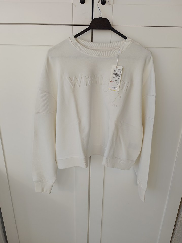 Beyaz Uzun Kollu Kadın Sweatshirt - Görsel 2