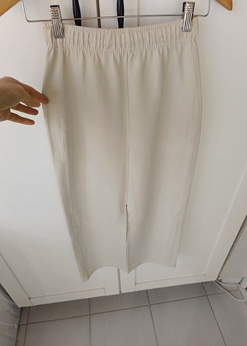 Bohem Tarzda Bej Uzun Hamile Keten Etek - Görsel 5