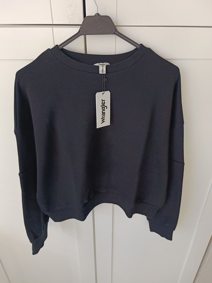 Siyah Oversize Kadın Sweatshirt - Görsel 3
