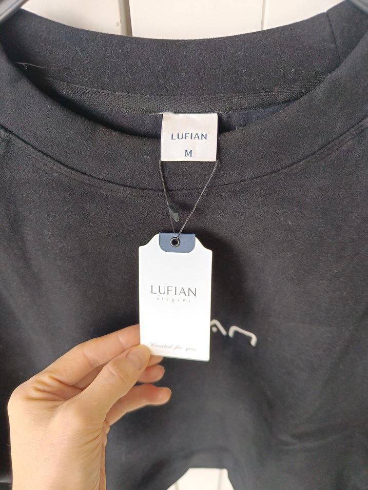 Siyah Baskılı Denim Sweatshirt - Görsel 4