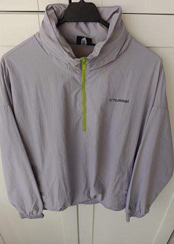 Gri Yarım Fermuarlı Kadın Spor Ceket - Görsel 3