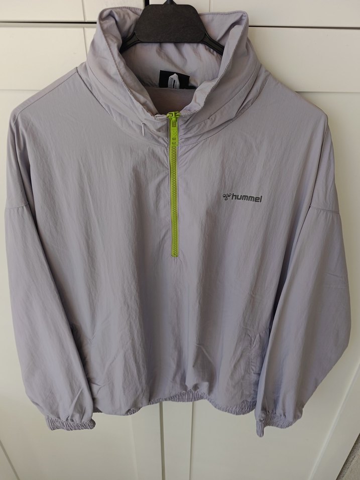 Gri Yarım Fermuarlı Kadın Spor Ceket - Görsel 3