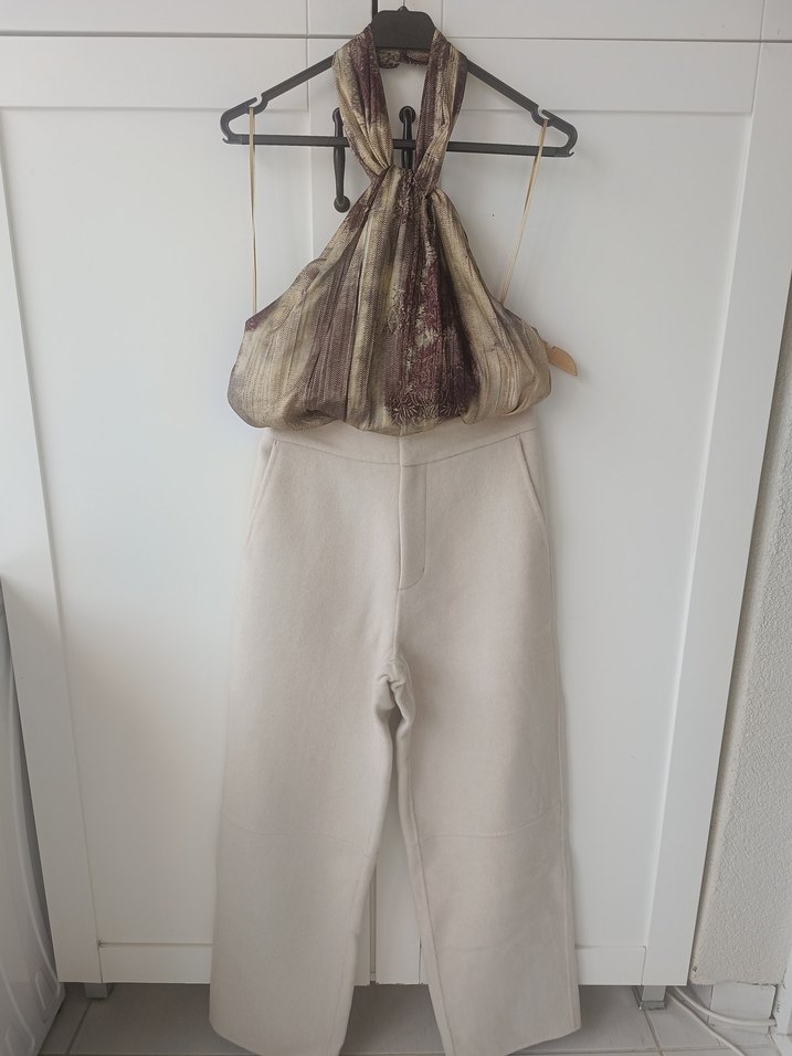 Bohem Tarzda Kadın yün Pantolon - Görsel 2